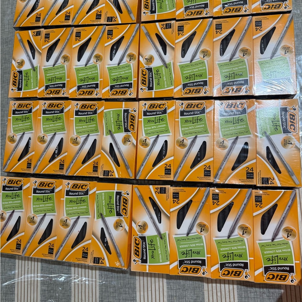 Bic Black Ballpoint Pens - 768 Pens